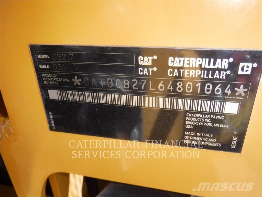 CAT CB2.7-03 Cilindros Compactadores tandem