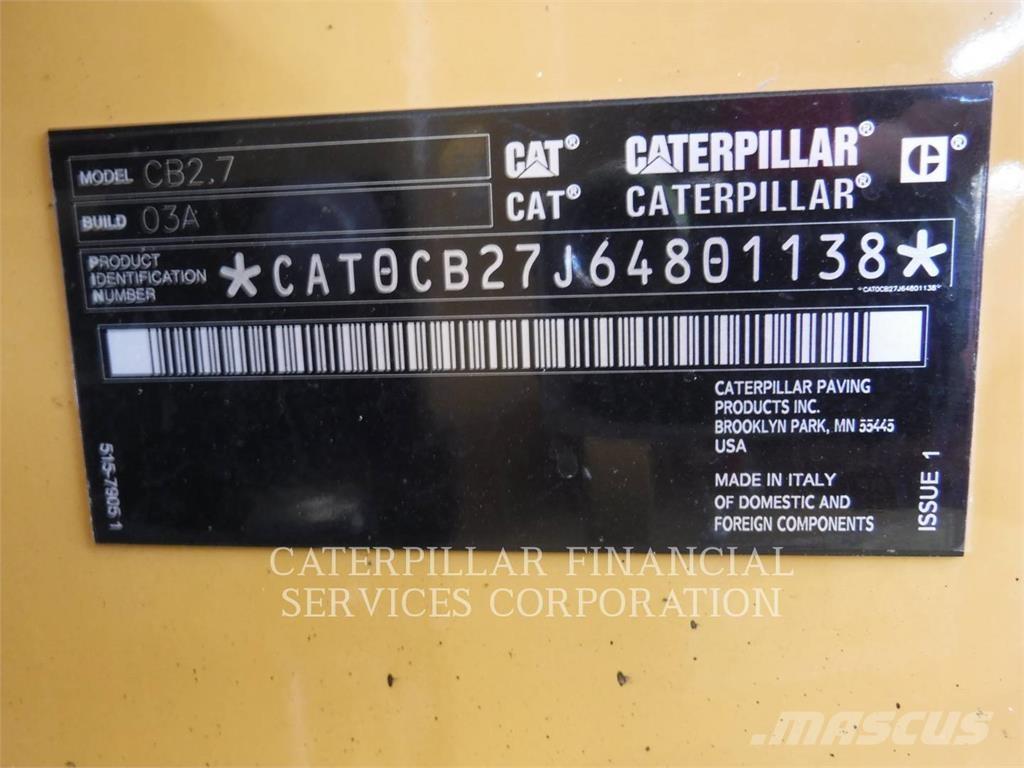 CAT CB2.703 Cilindros Compactadores tandem