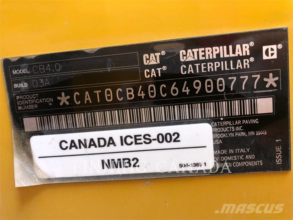 CAT CB4.0-03 Compactadores para terra