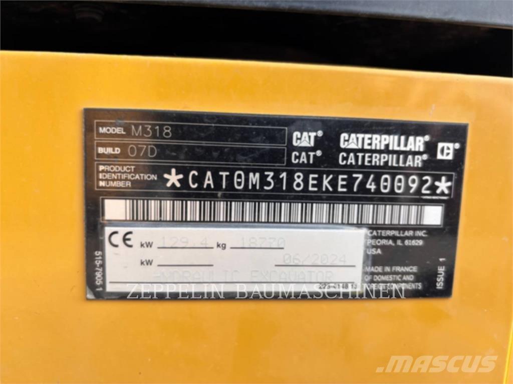CAT M318-07A Escavadoras de rodas