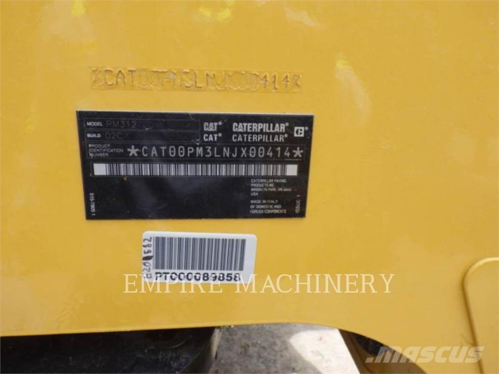 CAT PM312-02 Pavimentadoras de asfalto