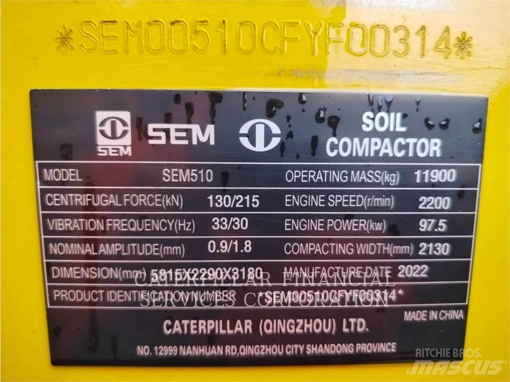 CAT SEM510 Cilindros Compactadores monocilíndricos