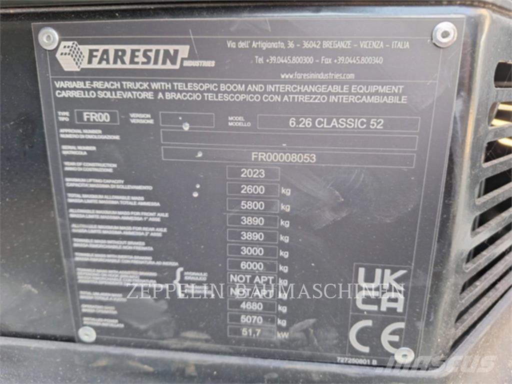 Faresin 6.26 Manipuladores telescópicos
