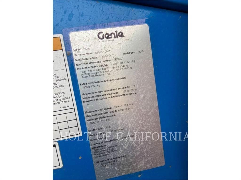 Genie BOOM S65 Elevadores braços articulados