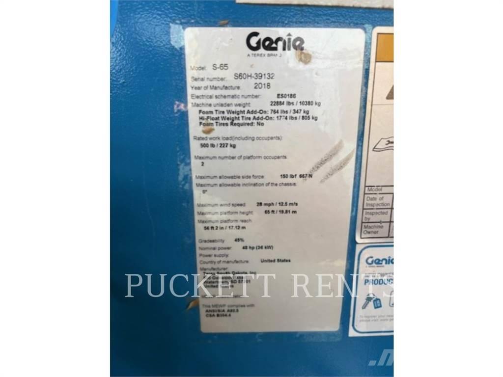 Genie S-65 Elevadores braços articulados