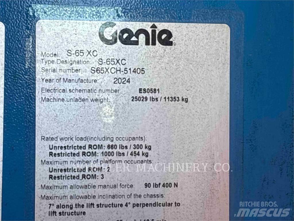 Genie S65XC Elevadores braços articulados