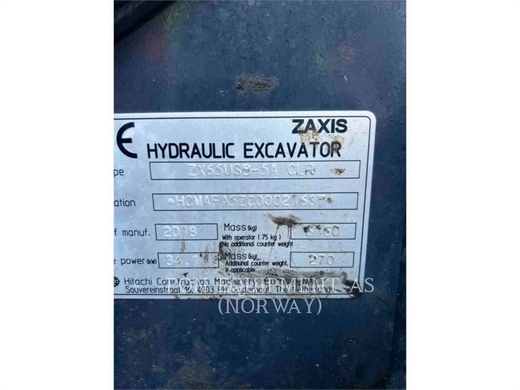 Hitachi ZX65 Escavadoras de rastos