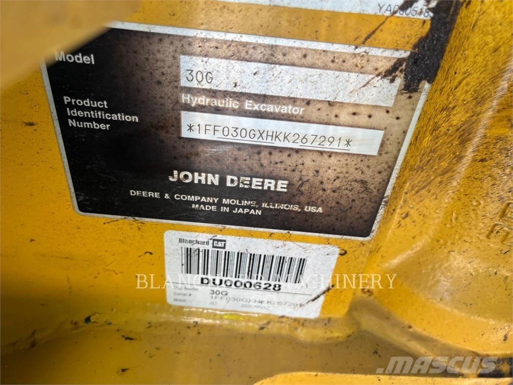 John Deere 30G Escavadoras de rastos