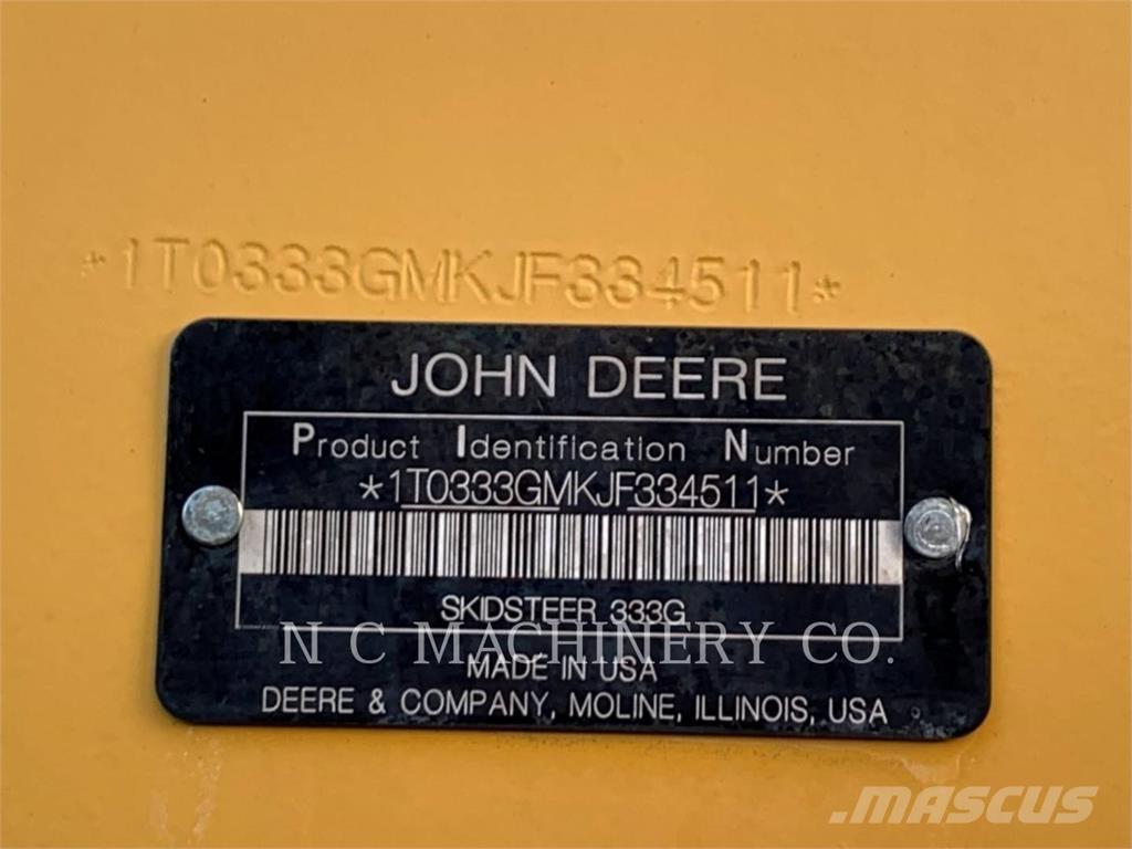 John Deere 333G Carregadoras de direcção deslizante