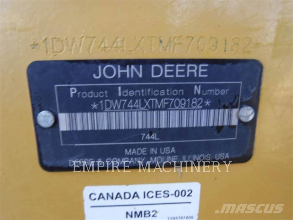 John Deere 744L Pás carregadoras de rodas