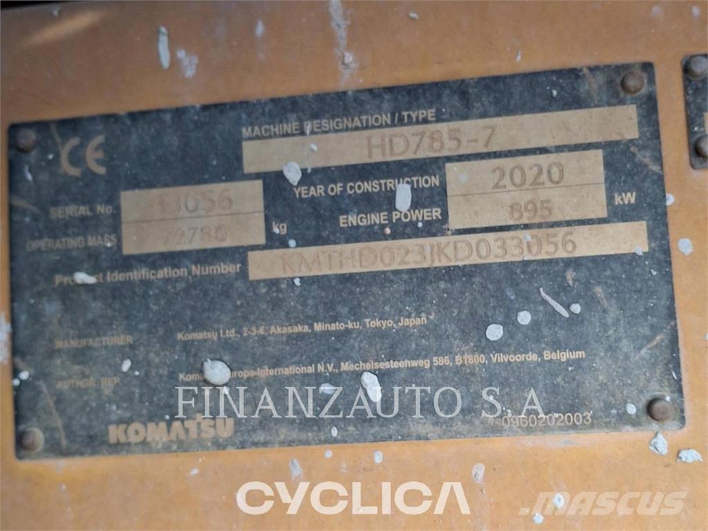 Komatsu HD785-7 Camiões articulados