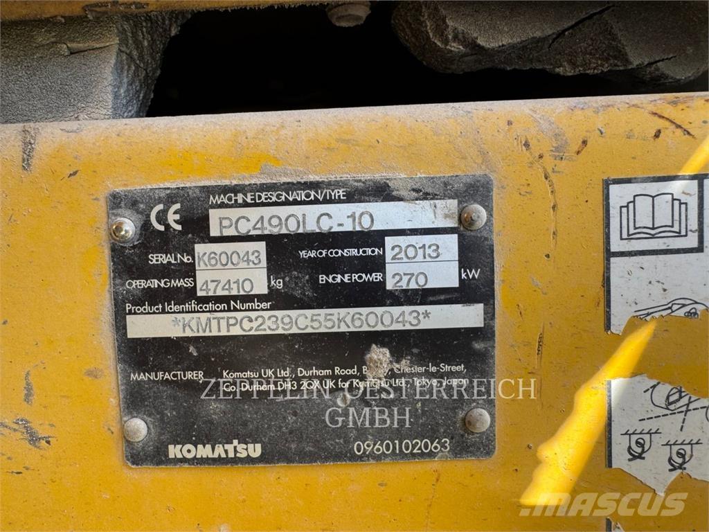 Komatsu PC490LC-10 Escavadoras de rastos