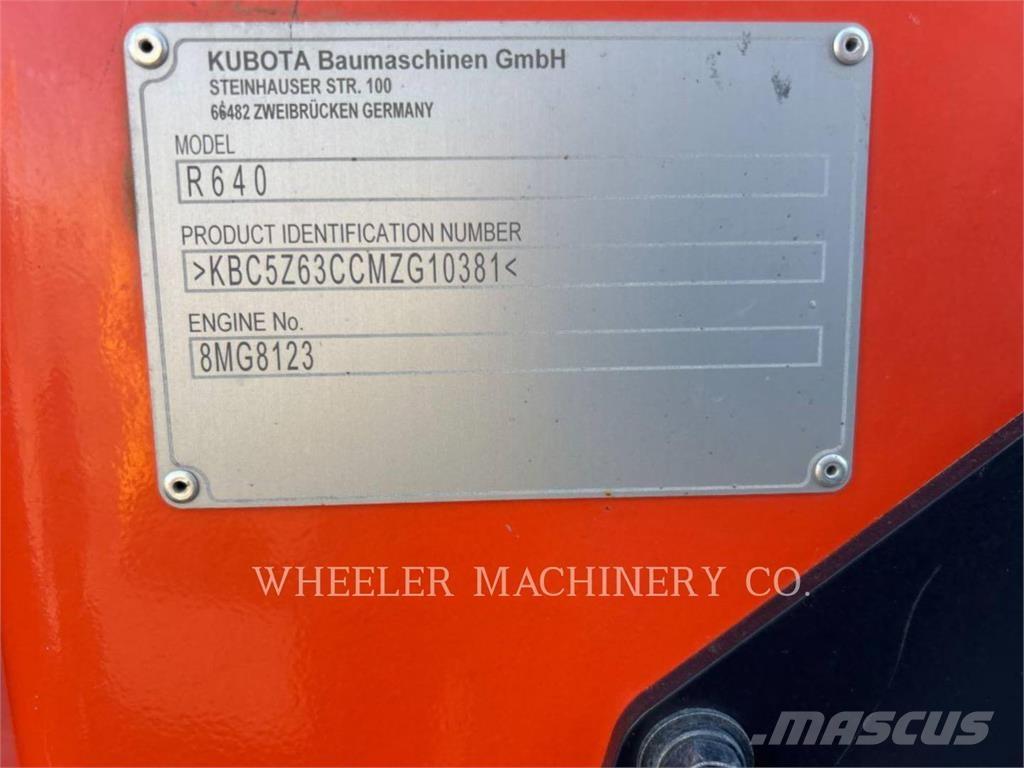 Kubota R640 CWL Pás carregadoras de rodas