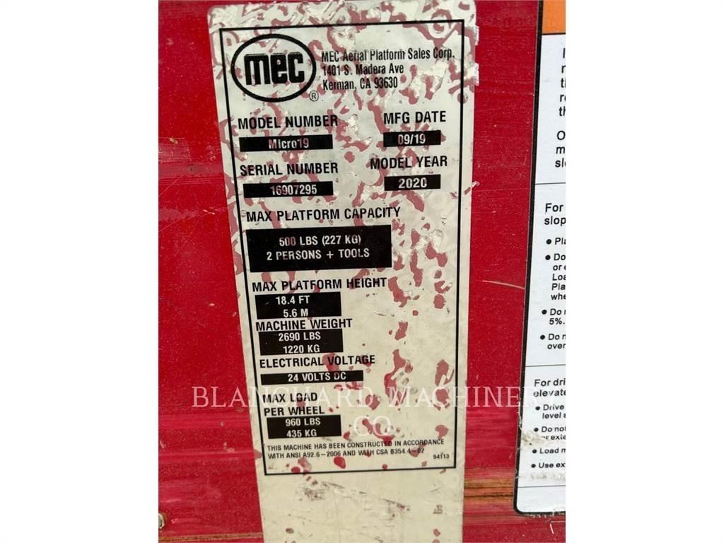 MEC MICRO 19 Elevadores de tesoura