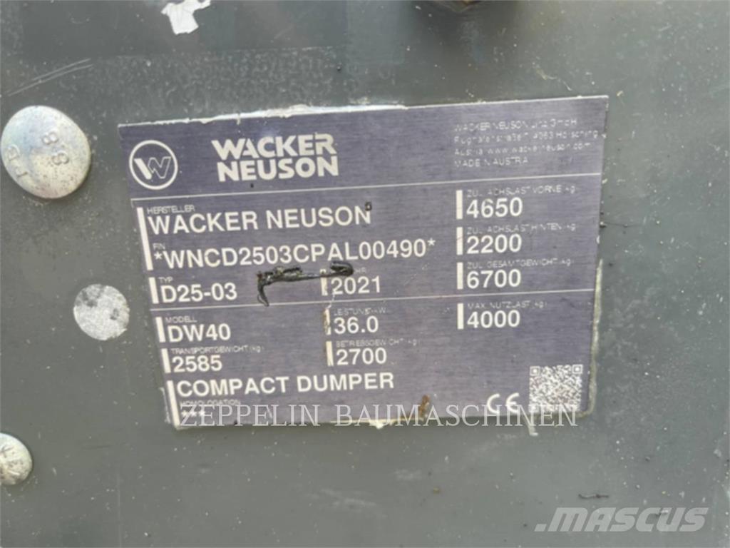 Wacker DW40 Camiões articulados