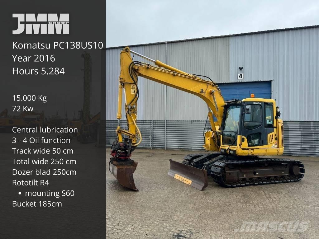 Komatsu PC 138 US-10 Escavadoras de rastos