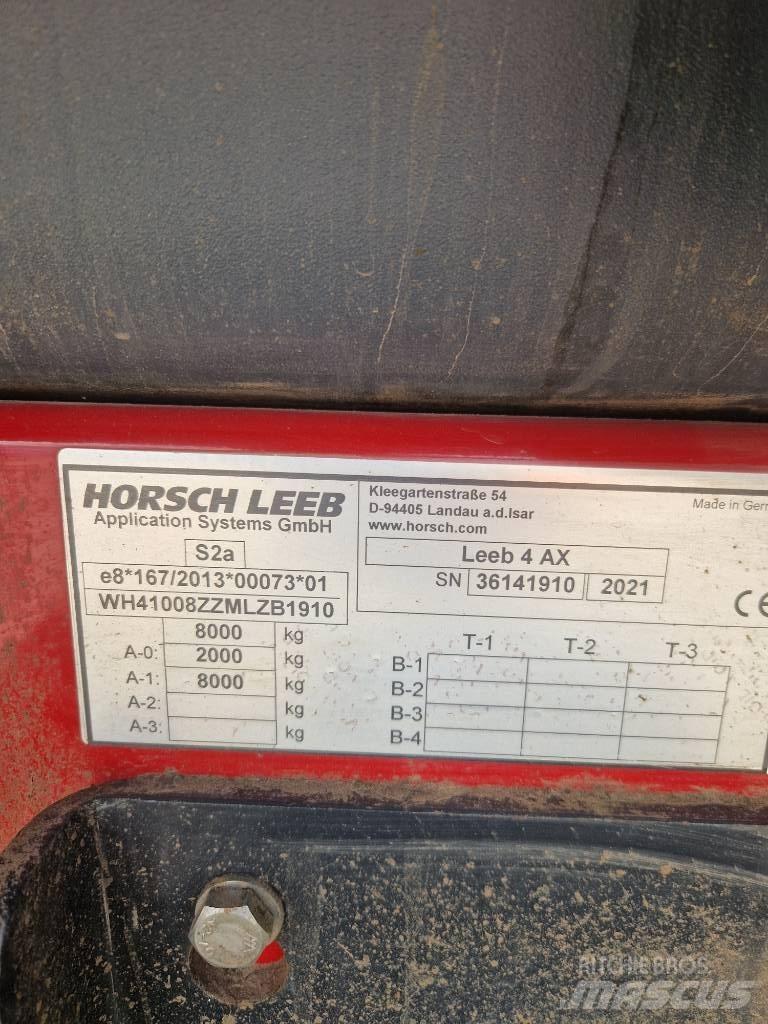 Horsch Leeb 4 AX Pulverizadores rebocados