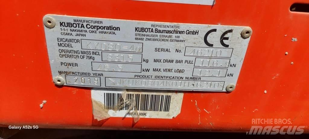 Kubota KX 080-4 Escavadoras Midi 7t - 12t