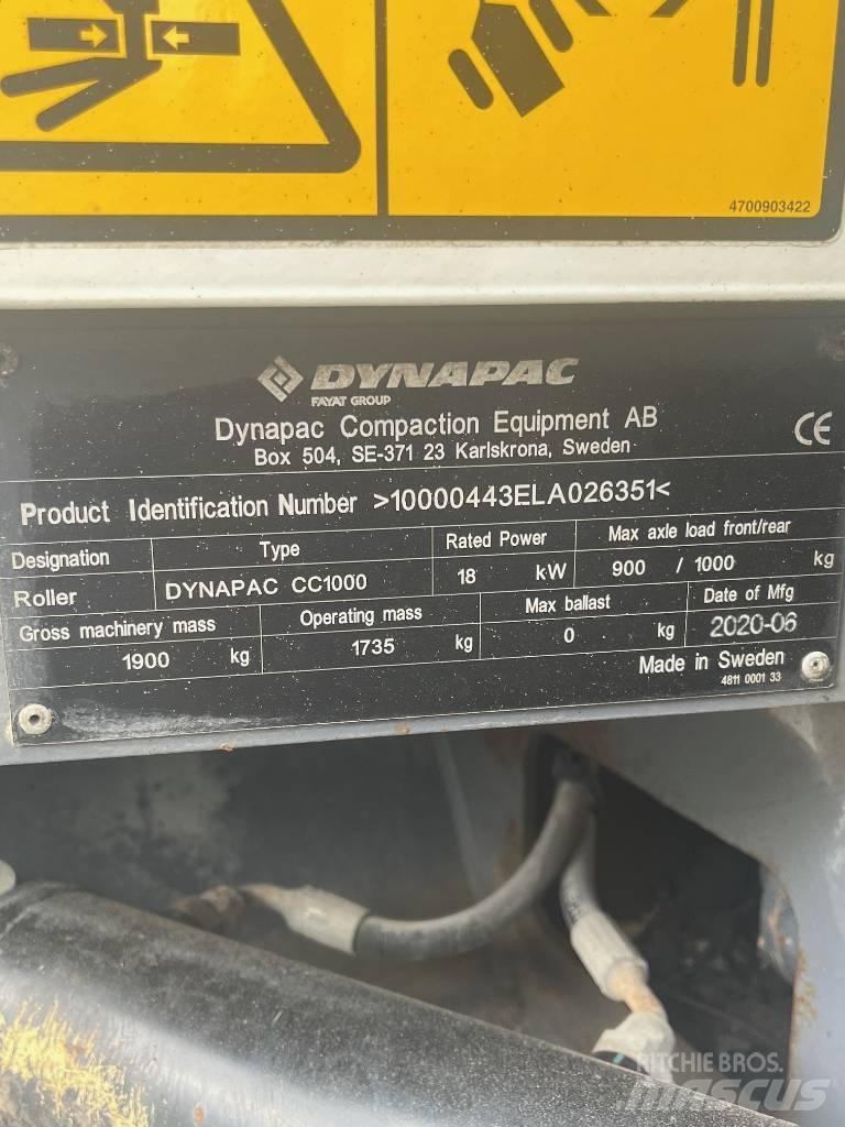 Dynapac CC 1000 Cilindros Compactadores tandem