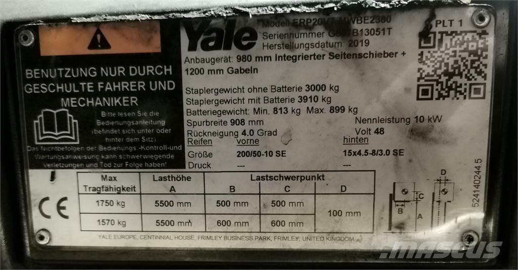 Yale ERP20VT MWB Empilhadores eléctricos