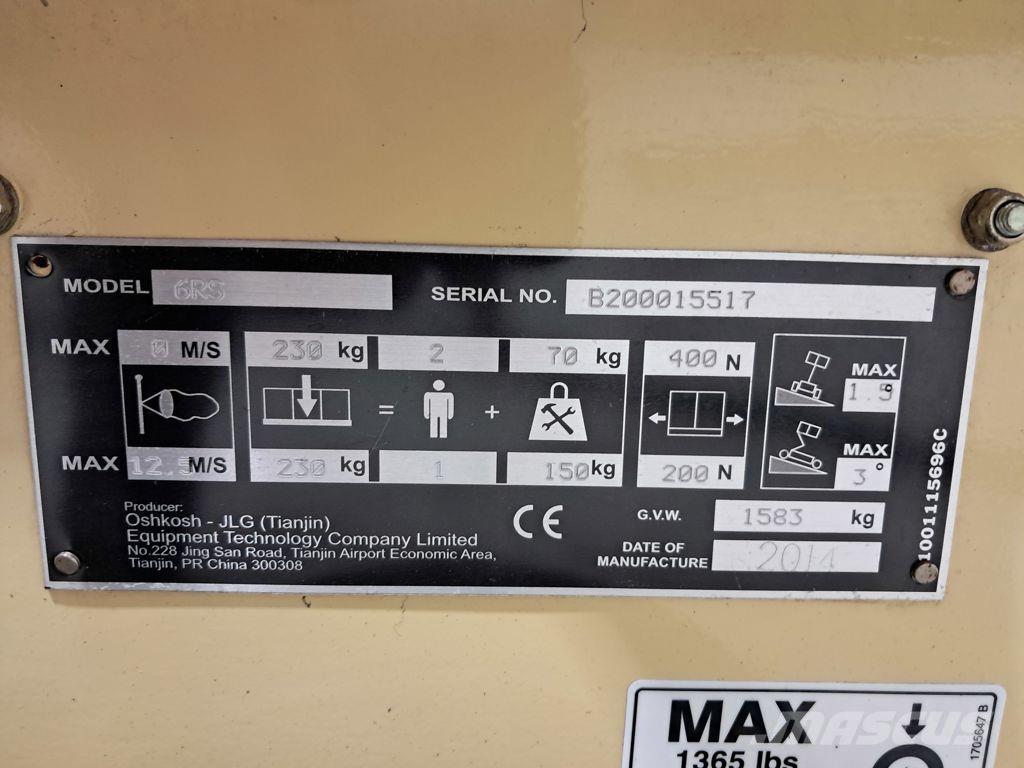 JLG 6RS Elevadores de tesoura