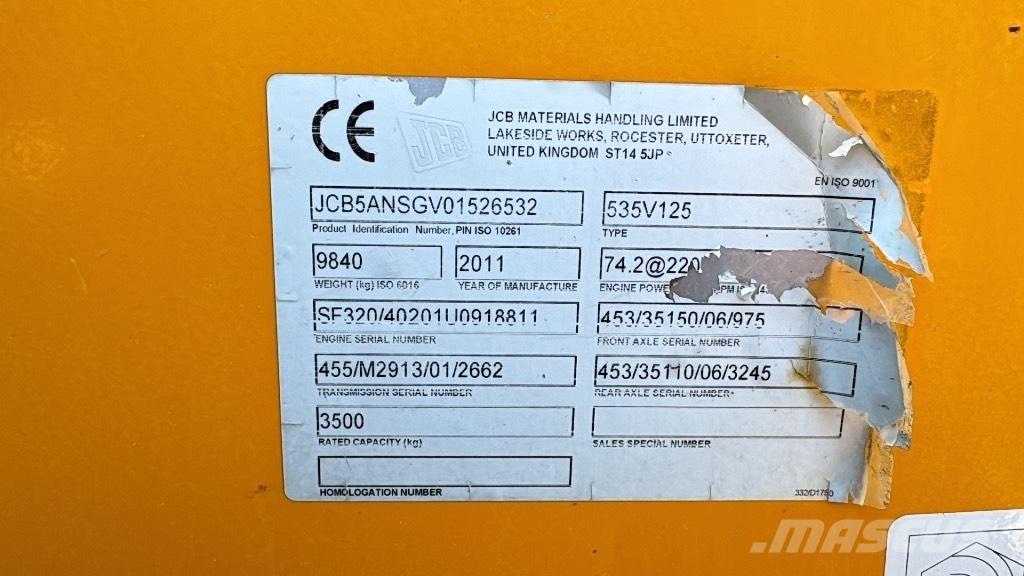 JCB 535-125 Hiviz Manipuladores telescópicos