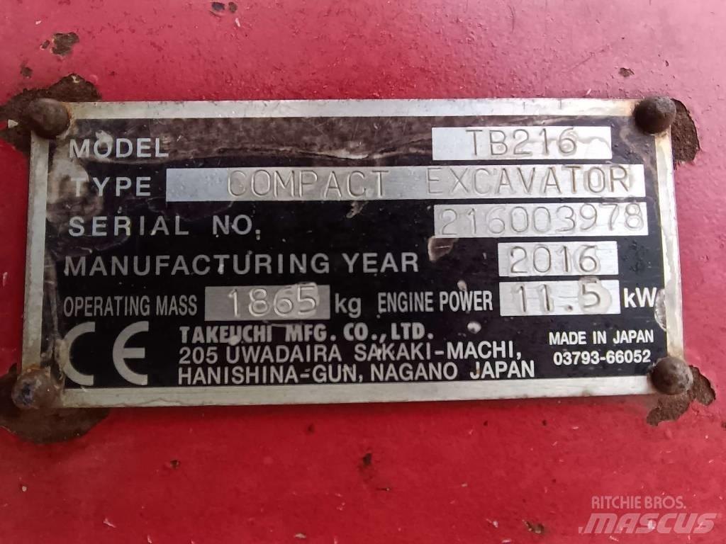 Takeuchi TB216 Construção - Outros
