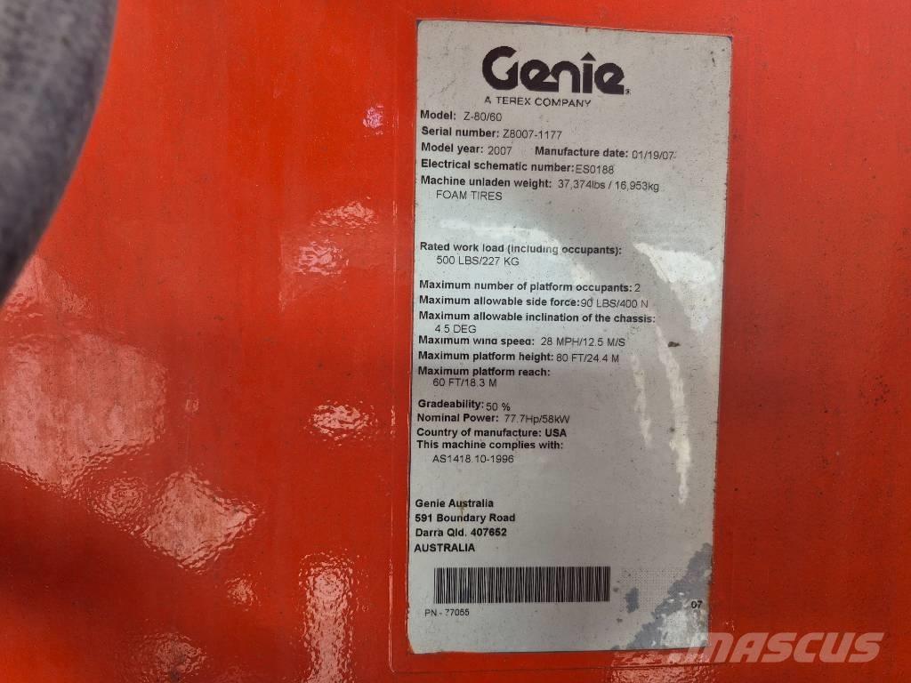 Genie Z 80/60 Elevadores braços articulados