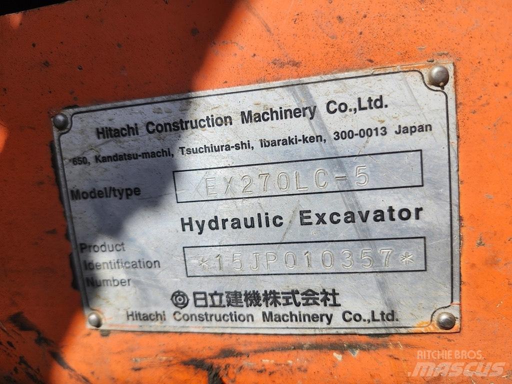 Hitachi EX 270 LC-5 Escavadoras de rastos