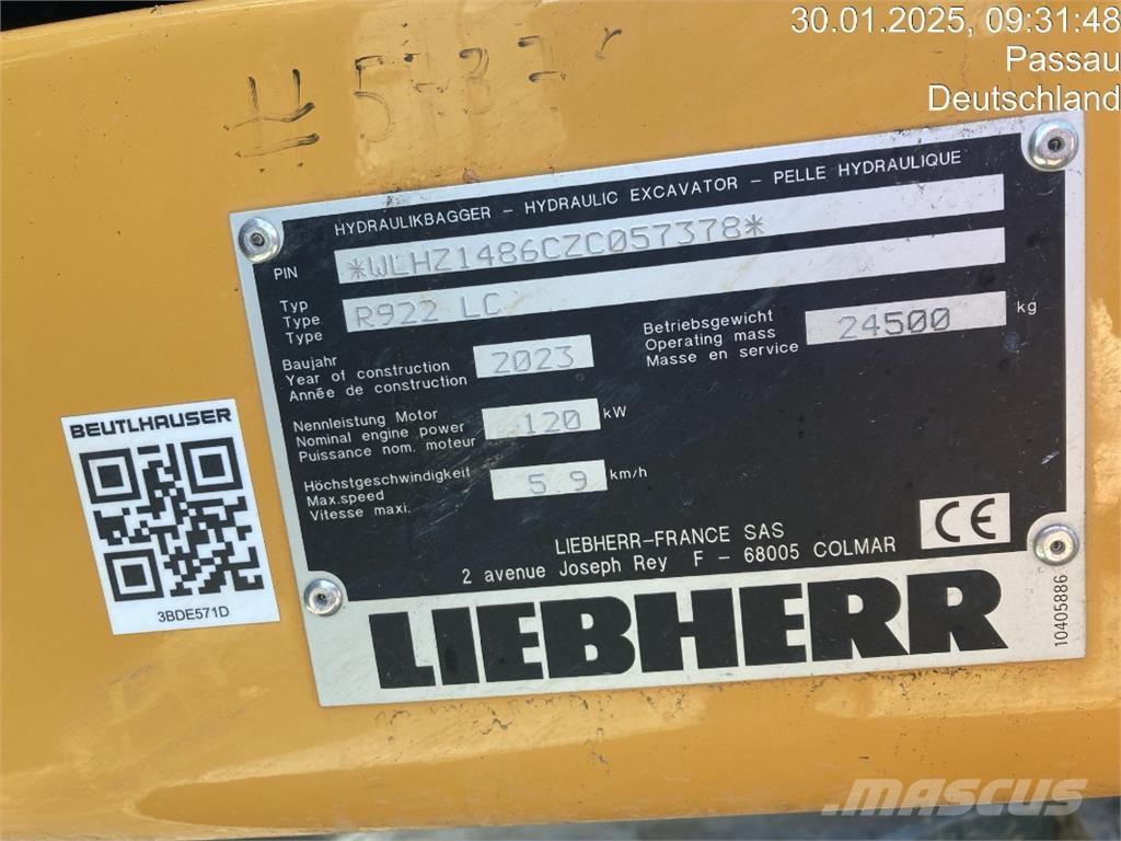Liebherr R922 Escavadoras de rastos