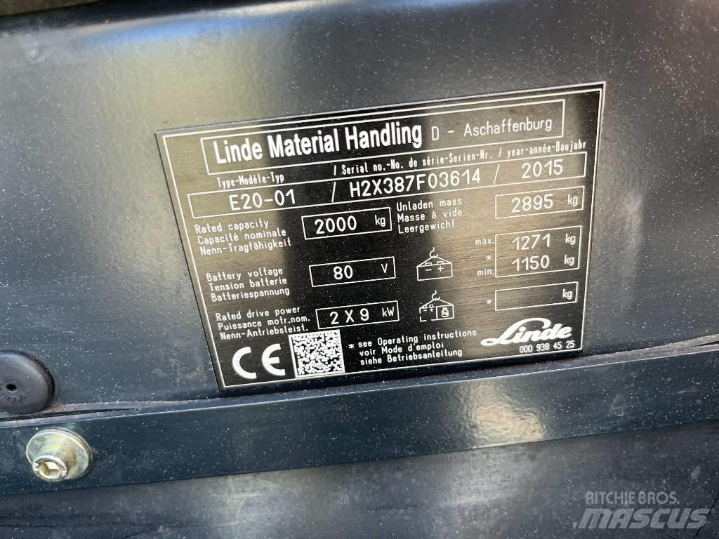 Linde E20-01 Empilhadores eléctricos