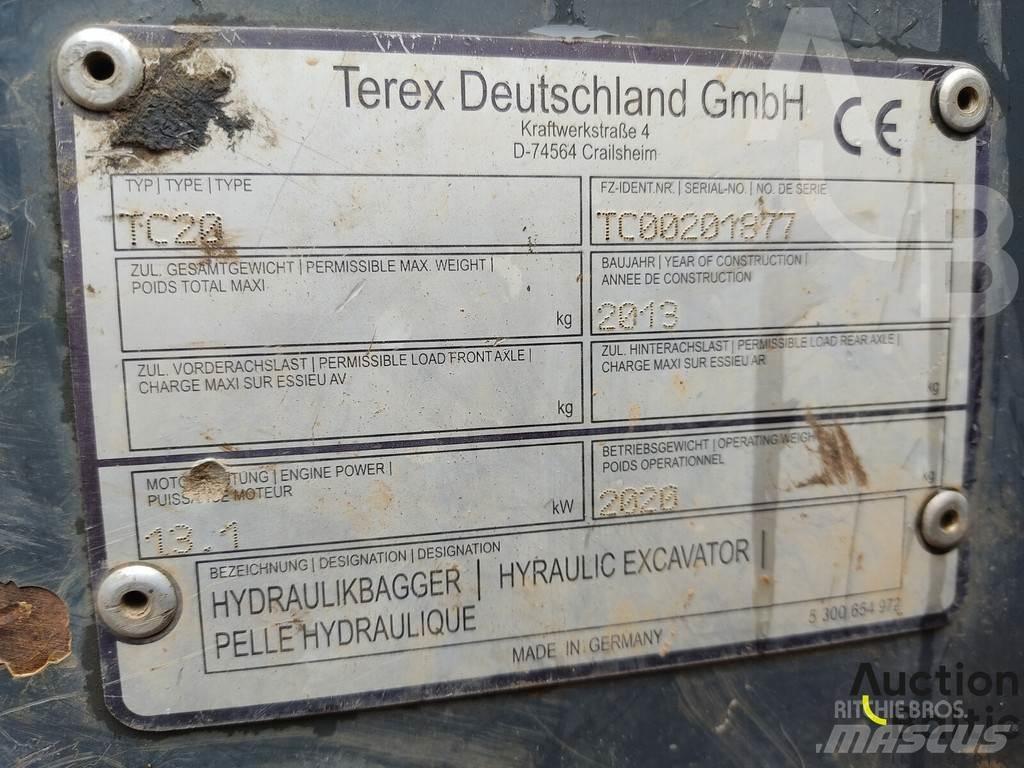 Terex TC 20 Mini Escavadoras <7t