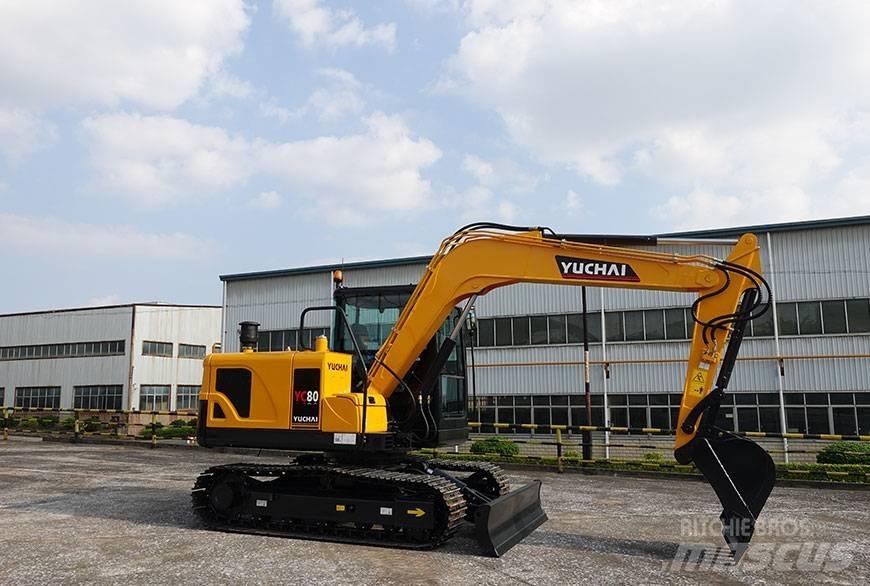 Yuchai YC80 PREMIUM Escavadoras de rastos