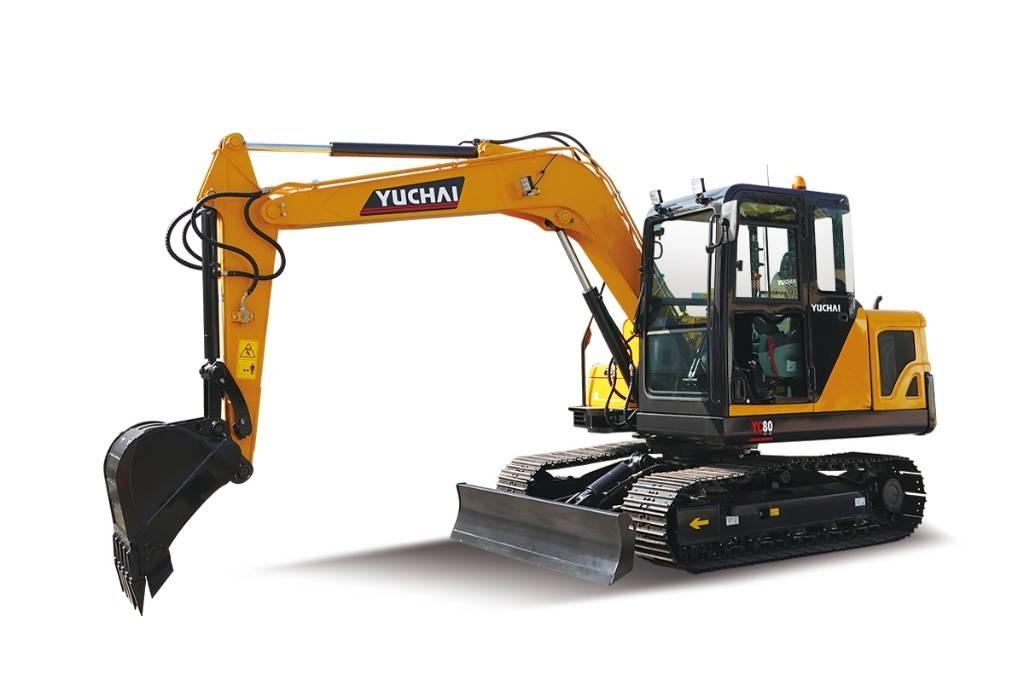 Yuchai YC80 PREMIUM Escavadoras de rastos