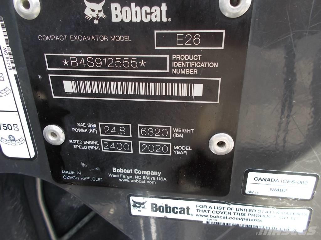 Bobcat E26GM Mini Escavadoras <7t