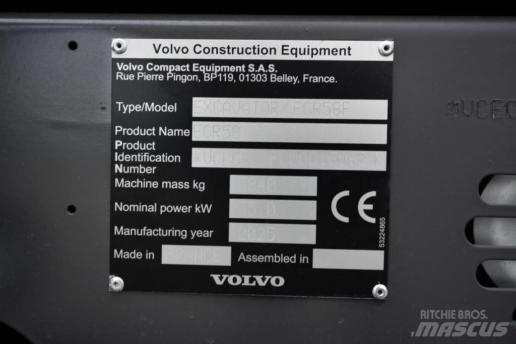 Volvo ECR 58 F Mini Escavadoras <7t