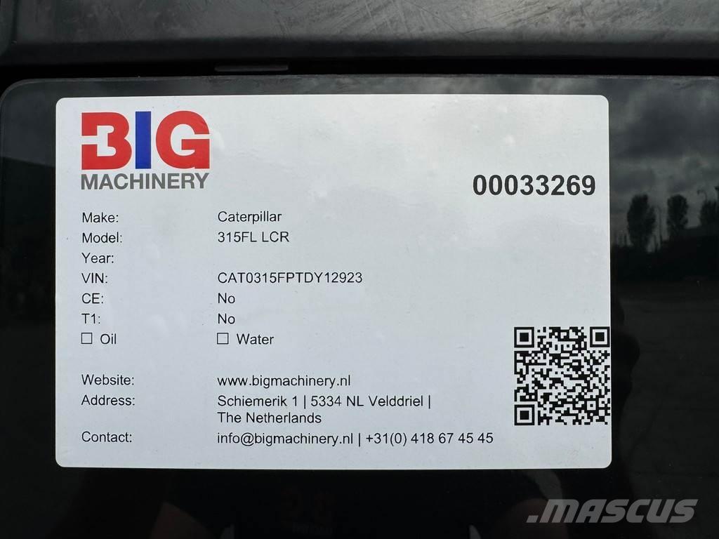 CAT 315F LCR Escavadoras de rastos