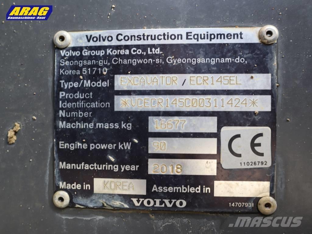 Volvo ECR 145 EL Escavadoras de rastos