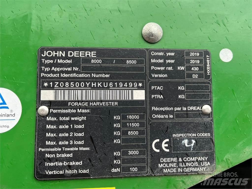 John Deere 8500 Ceifeiras de forragem