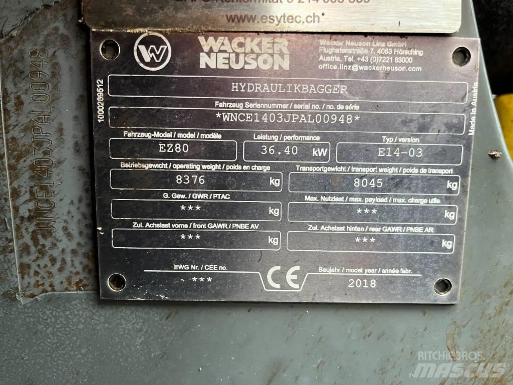 Wacker Neuson EZ 80 Escavadoras Midi 7t - 12t