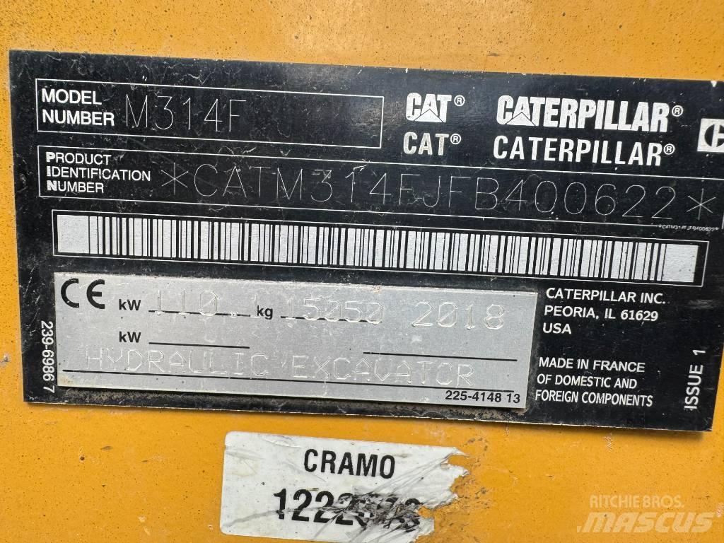 CAT M314F Escavadoras de rodas