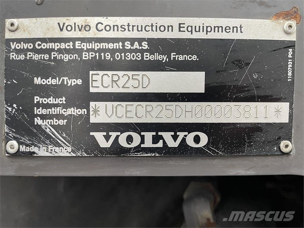Volvo ECR25 Escavadoras de rodas