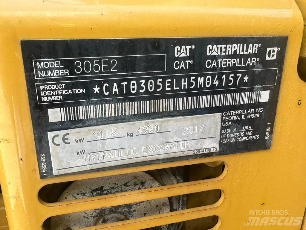 CAT 305 E CR Mini Escavadoras <7t