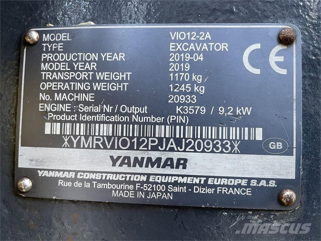 Yanmar VIO12 Escavadoras de rodas
