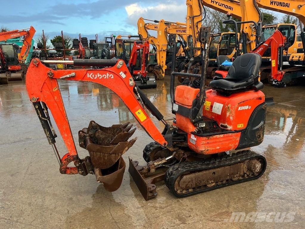Kubota K 008-3 Mini Escavadoras <7t