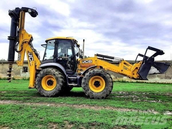 JCB 4CX +Piling Master Retroescavadoras