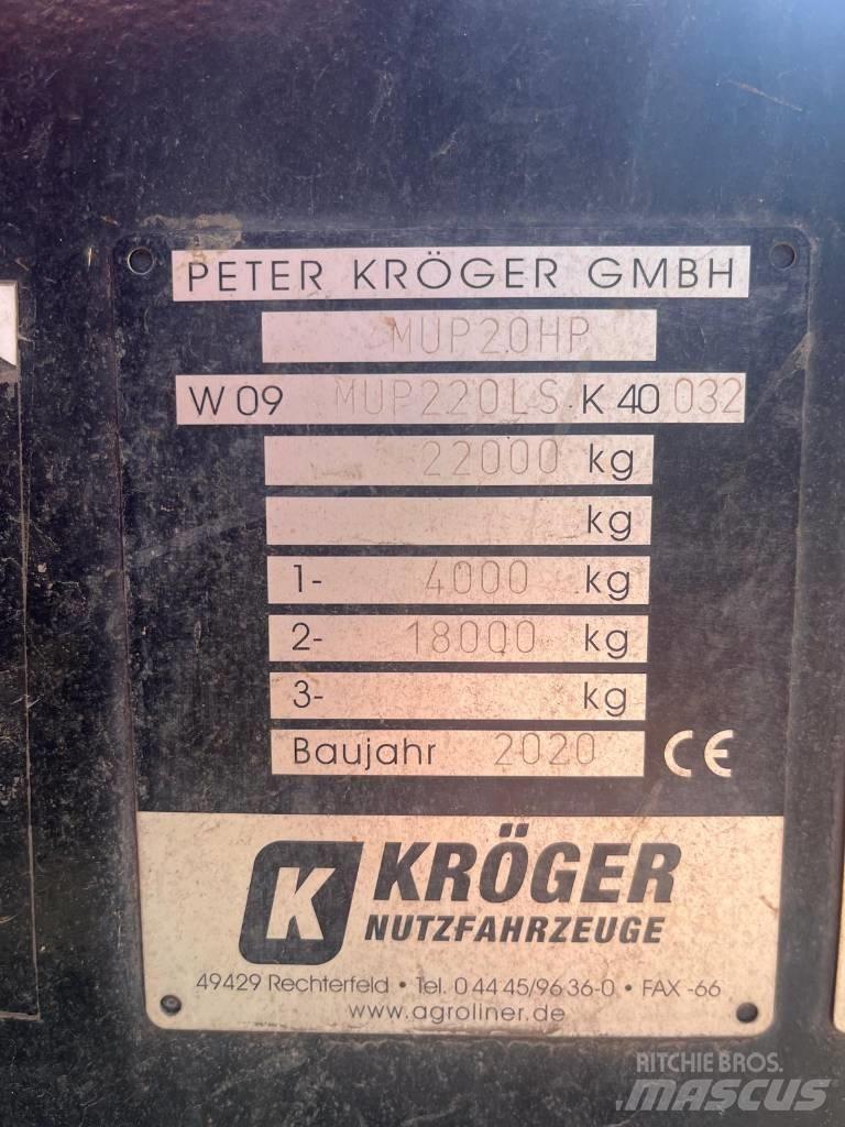 Kröger MUP 20 Reboques Agrícolas basculantes