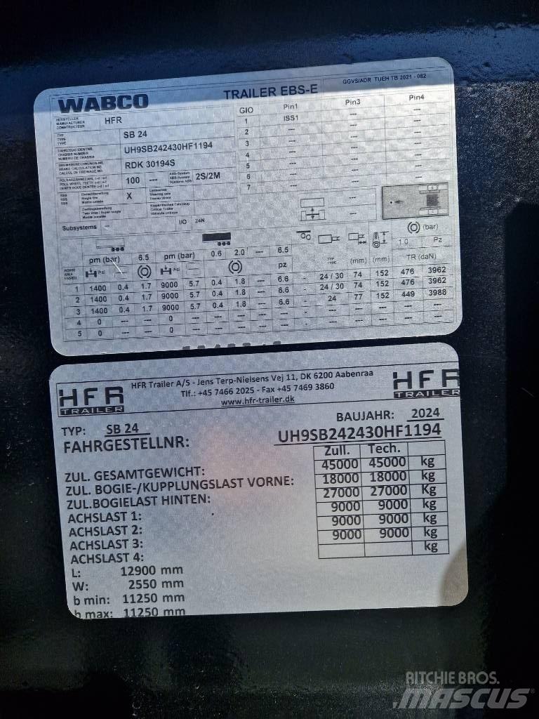 HFR Kontainerchassi Semi Reboques Porta Contentores