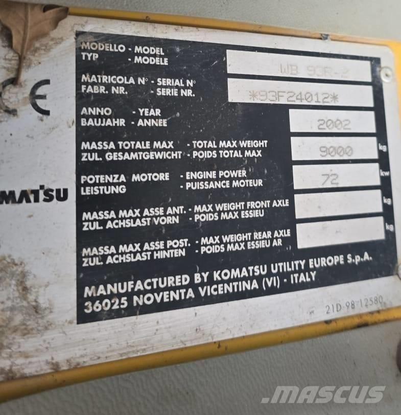 Komatsu WB 93 R-2 Retroescavadoras