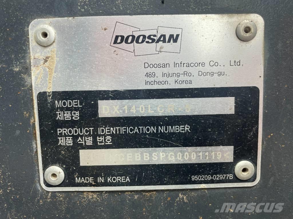 Doosan DX 140 LCR Escavadoras de rastos